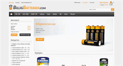 Desktop Screenshot of billigbatterien.com