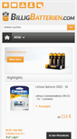 Mobile Screenshot of billigbatterien.com